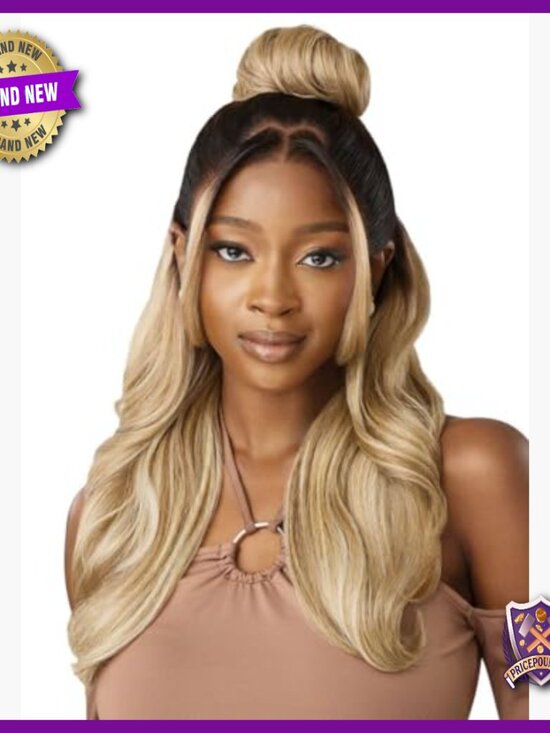 13x6 Lace Front Wig with Pre-Plucked Hairline, Glueless Synthetic Hair main image 2